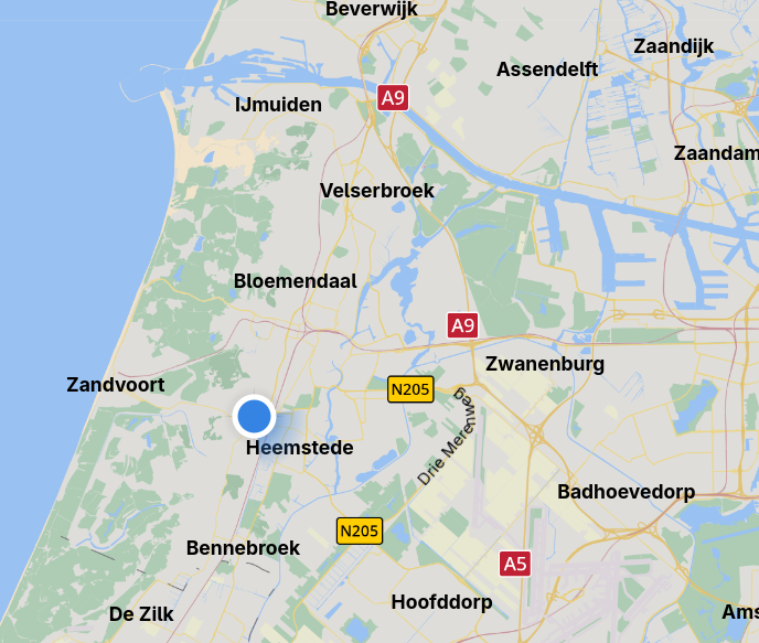 Kaart regio Haarlem.
Werkgebied Triem